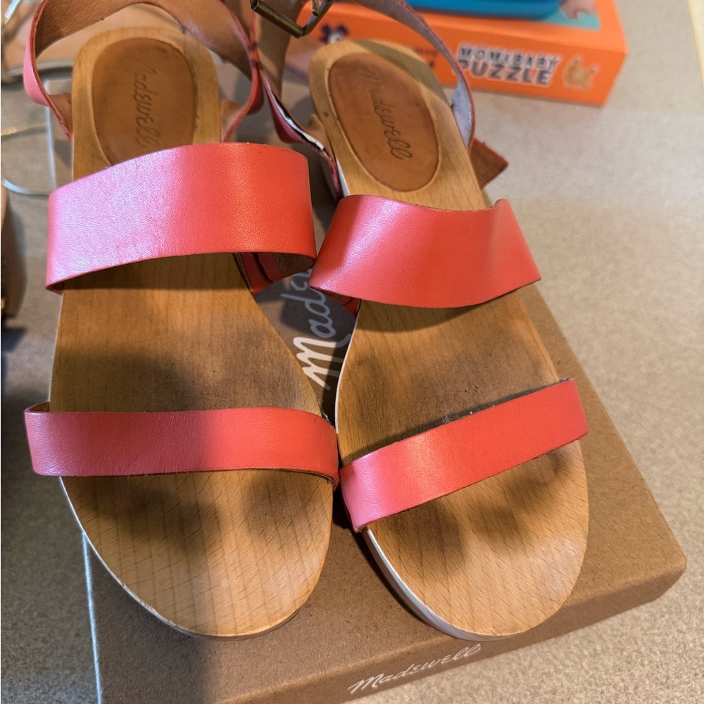 Madewell Pink Leather Sandals